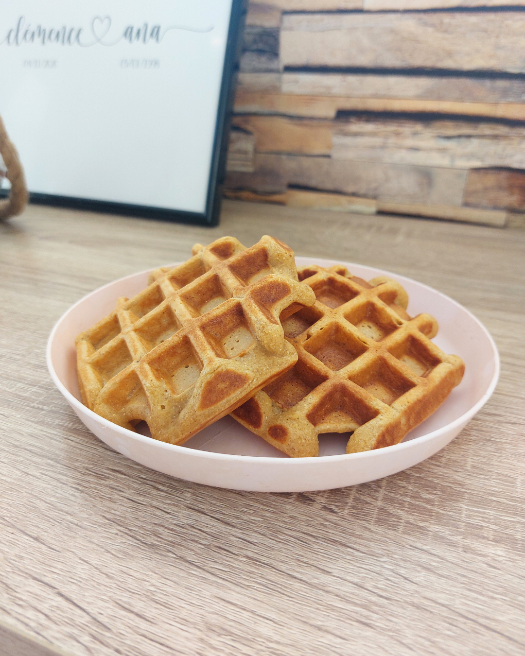 Gaufres pomme amande