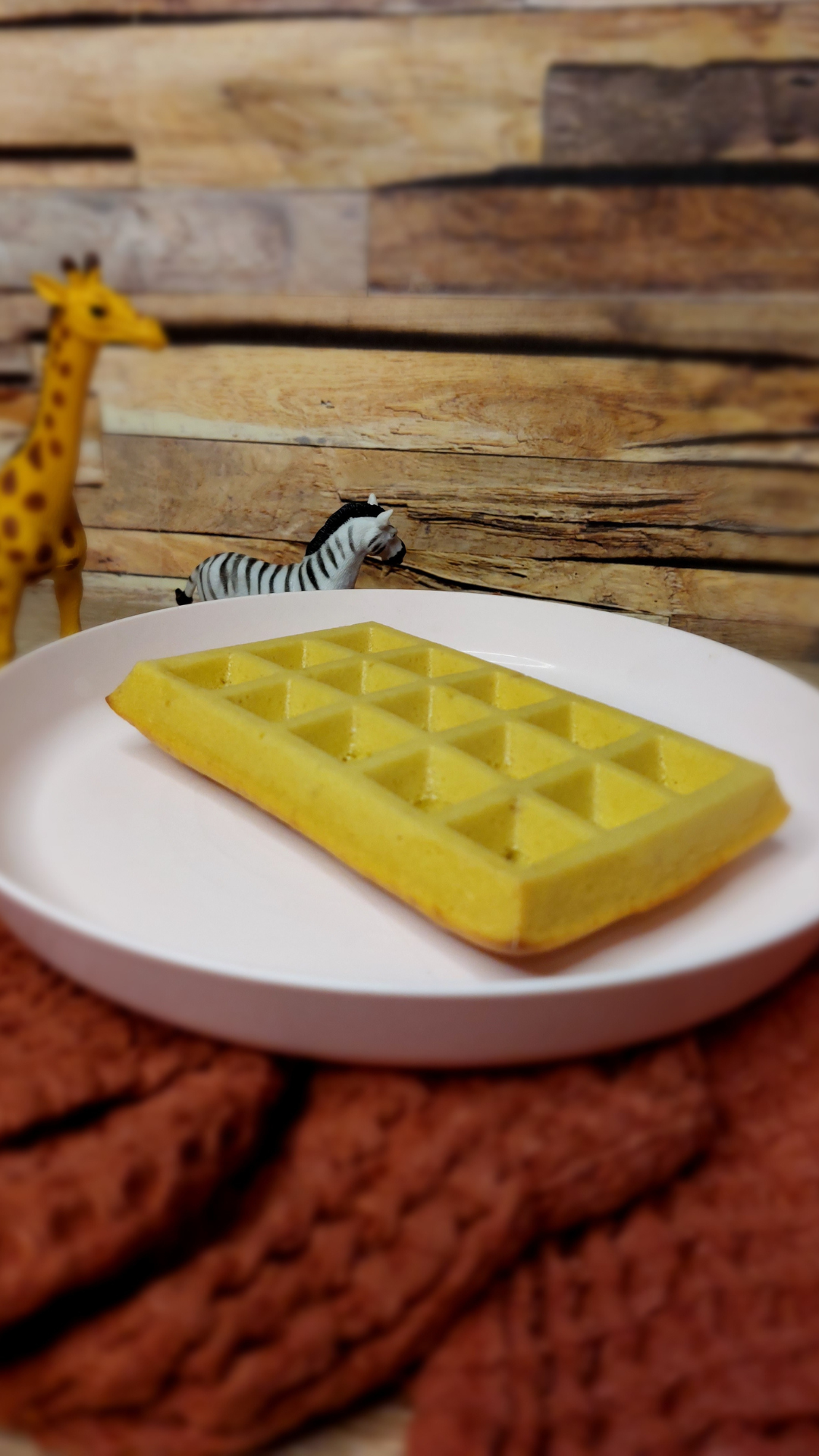 Gaufre lupin, pomme & cacahuète
